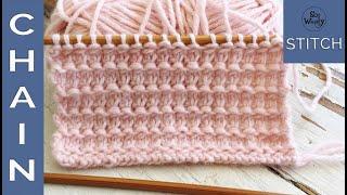 Chain stitch: An easy pattern for knitting baby stuff - So Woolly