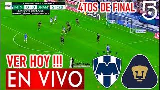 Monterrey vs Pumas En Vivo, donde ver, a que hora juega, MONTERREY VS PUMAS PARTIDO CUARTOS DE FINAL