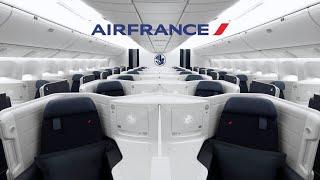 Air France A350 New Business Class | New York to Paris Flight | 4K Full Review