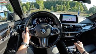 4K POV Best Quality - BMW G30 540i B58 Engine - German Autobahn