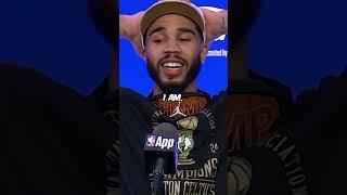 JAYSON TATUM'S CELEBRATIONS WERE WILD 