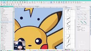 HATCH 3 TUTORIAL HOW TO DIGITIZE EMBROIDERY DESIGN | POKEMON | Embroidery For Beginners