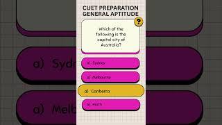 Must-Know MCQs for CUET UG 2025 - General Aptitude - 3 #cuet2025 #cuetpreparation #generalaptitude