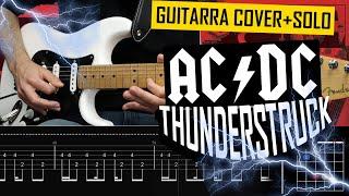 Thunderstruck Guitarra Cover Tablatura + Solo Completo AC DC | Marcos García