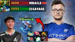 Miracle's NP Mastery Impresses 23Savage in Epic Dota 2 Battle