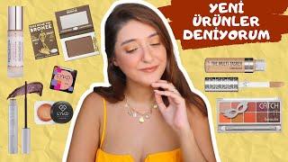 YENİ ÜRÜNLER DENİYORUM | GRATİS'E ÖZEL ÜRÜNLERLE MAKYAJ #makyaj #makeup #makeuptutorial