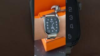 Apple Watch Hermés Series 10 with Satiné Grand H strap 