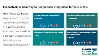 Easy Blog Ideas - Free Wordpress Plugin