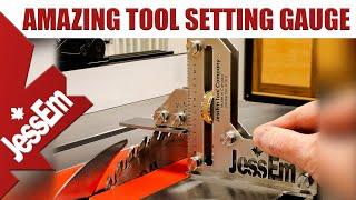 JessEm Stainless Steel Tool Setting Gauge - Versatile Height & Depth Gauge For Your Woodshop!