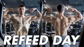 HUGE REFEED DAY (500G CARBS) | 8 WEEKS OUT