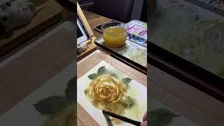 Third love letter  from Christina. #art #rosepainting #watercolour #roseart #watercolor #rose