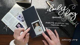 daily log diaries | ep. 03 | on morning routine, a daiso haul, and doubling down on hobonichi weeks
