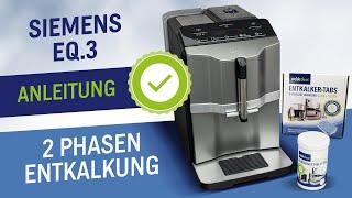 Siemens EQ.3 Entkalkung und Reinigung Calc´n Clean - 2 Phasen Entkalker Tabs + Reinigungstabletten