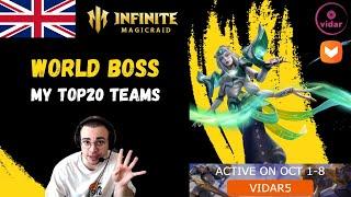 TOP20 WORLD BOSS TEAM BREAKDOWN! [Infinite Magicraid]