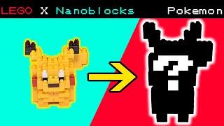 Can we turn a Nanoblocks Pokémon into a LEGO Pokémon? | LEGO Pokémon MOC