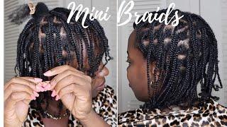 How To: Easy Mini Braids On 4c Natural Hair Tutorial