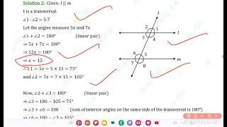 PROPERTIES OF PARALLELS LINE || R S AGGARWAL CLASS -7 , EX-14 A SOLUTIONS #maths #genius #reasoning