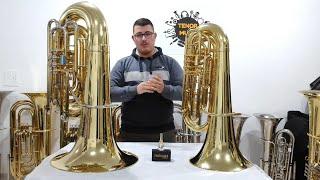 Professor Fábio Abreu comparando algumas Tubas HS Musical e Weingrill na TENOR MUSIC