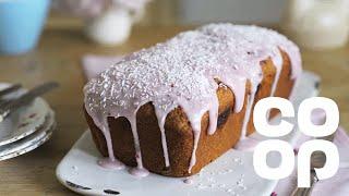 Co-op Food | Coconut & Raspberry Loaf Cake