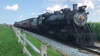 Strasburg Railroad Steam train passing the Red Caboose Motel 8/16/18