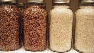 Prepper Series - How to Dry Can Beans and Rice (This controls bugs and larvae in food stores)