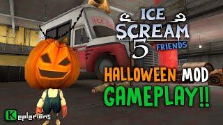 ICE SCREAM 5 HALLOWEEN MOD | SPOOKY Ending | NEW PUMPKIN ENEMIES