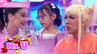 Vice is confused by the conversation between Anne and Mini Miss U Annika | It's Showtime Mini Miss U