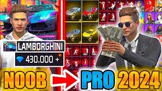 400.000DIAMONDS*LAMBORGHINI *watch how many skins I got Free Fire