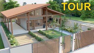 Casa térrea de Campo Três quartos  | TERRENO 15x28m |