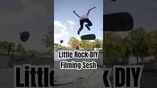 DIY filming sesh with @austinbuntinskate in Little Rock, AR. #skateboarding #diyskatepark