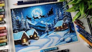 Christmas Drawing Easy Step by Step | Santa Claus Drawing Easy Step by Step #christmas #xmas