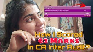 How I Scored 62 Marks In CA Inter Audit?| CA Exams| Tannu|