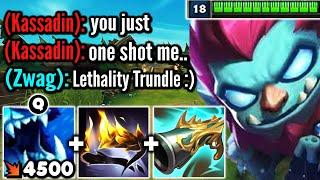 So I think lethality Trundle might be a little broken.. (KILL THEM IN 2 AUTOS)