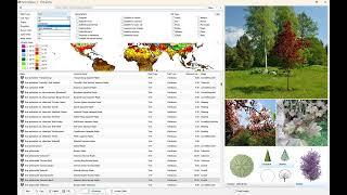 Plant Database in RhinoLands Includes +8000 Species with 2D Simbol and 3D Model