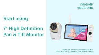 Start using 7" High Definition Pan & Tilt Monitor - VTech VM919HD VM919-2HD
