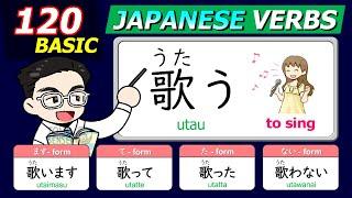 All JLPT N5 VERBS & Conjugation - Dictionary form,  MASU form, TE form, TA form, NAI form