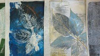 Eco gelli printing experiments. Part 1