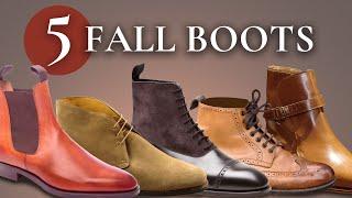 5 Essential Men's Boots for Fall/Autumn