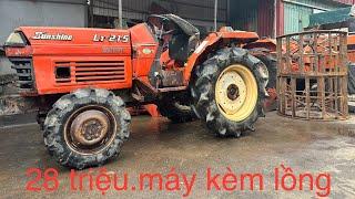 (Đã Bán).Máy dân dùng.Giá bán 28 triệu.Kubota L1 215 hai cầu kèm theo bánh lồng