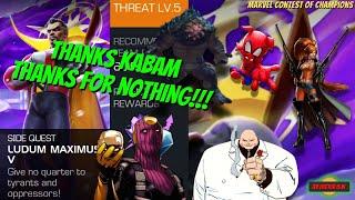 How To Beat MCOC Side Quest Ludum Maximus V Week 5 No Rewards From Kabam!!!