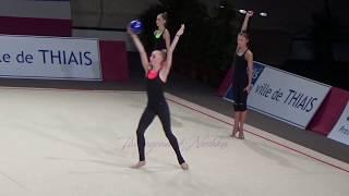 Olena DIACHENKO (UKR) ball - 2018 Thiais trainings