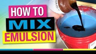 How to Mix Diazo Emulsion for Screen Printing Beginners at Home