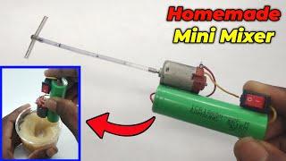 Homemade Mini Mixer With DC Motor || DC Motor Life Hacks || Technical Narottam