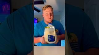 FREEZING COLD MILK CHUG! #shorts #freezing #cold #milk #chug #chugging