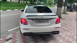 Выхлоп Е63 AMG Mercedes w213 e200 с заслонкой