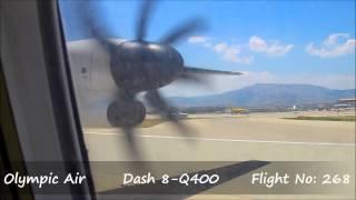 Olympic Air A3268 [Aegean Airlines] Skyros (SKU) Dash 8 - Q400 Take off from Athens