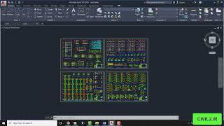 رسم نقشه کارگاهی سازه های فلزی با اتوکد
