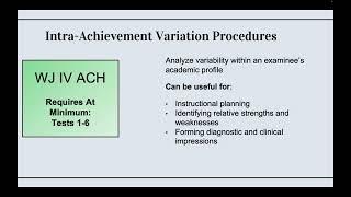 Analyzing Variation & Comparison Procedures to Inform Instructional Interventions & Recommendations