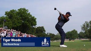 Tiger Woods Shoots Four-Over Par 74 | Round 1 | PGA Championship | 2022