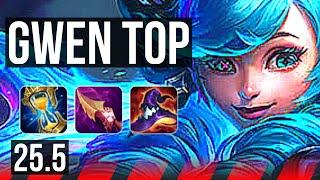 GWEN vs TRYNDAMERE (TOP) | 7/2/5 | EUW Grandmaster | 25.5